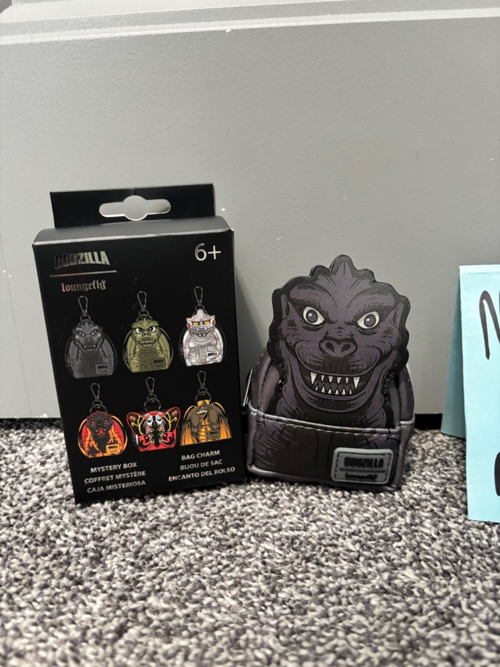 Loungefly Godzilla Black Bag Charm